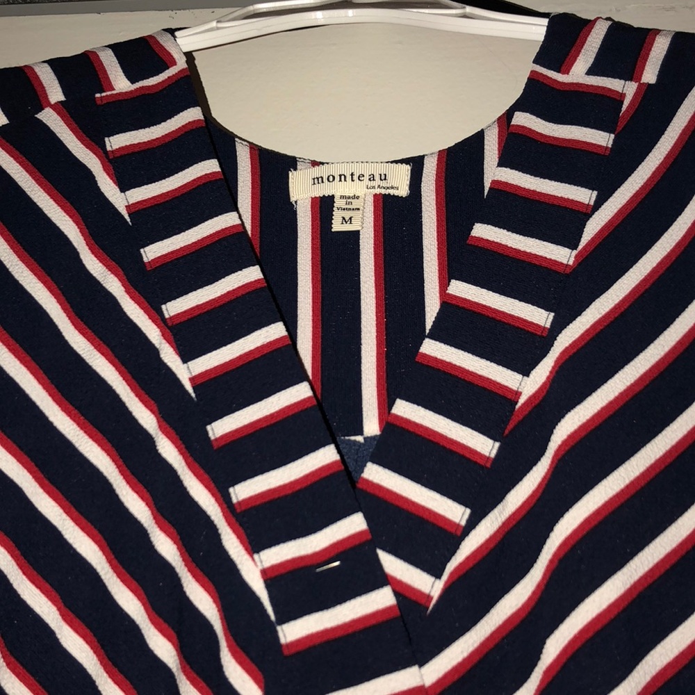 Monteau Pin Stripe Dress - Picture 2 of 5